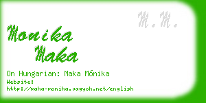 monika maka business card